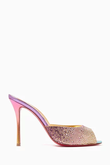 Me Dolly 100 Crystal Mules in Leather