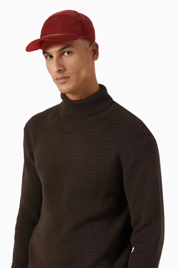 Enky Mooncrest Baseball Cap in Velvet Corduroy