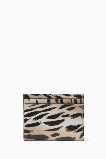 Loubi54 Card Holder in 'Gigi' Printed Leather