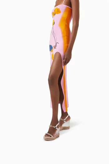 Pyraclou 110 Espadrille Wedges in Raffia & Patent Leather