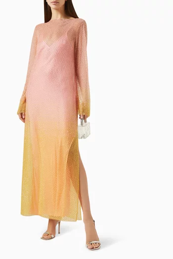 Kent Embellished Maxi Dress in Nylon