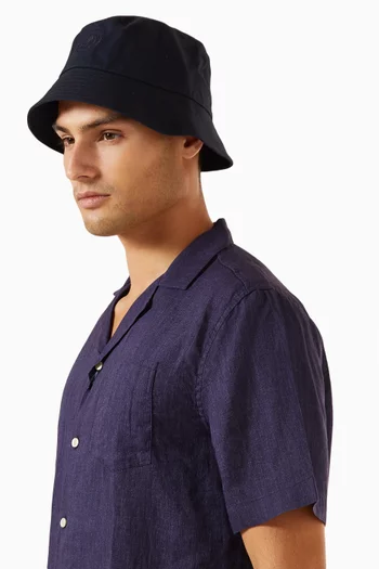 Leandro Bucket Hat in Cotton Canvas