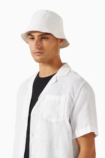 Leandro Bucket Hat in Cotton Canvas