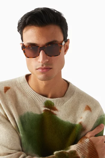 Dean Rectangle Sunglasses in Acetate