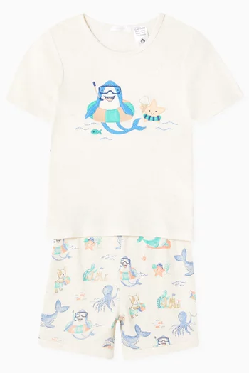Splish Splash Pyjama Set in Organic Cotton