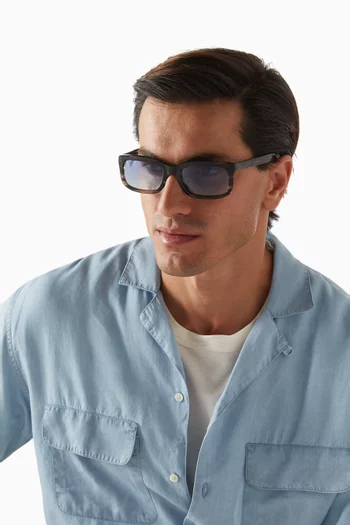 Palmer Rectangle Sunglasses in Acetate