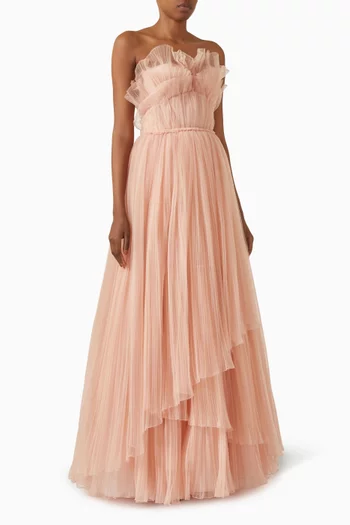Marinel Gown in Plissé Tulle