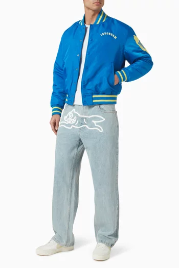 Varsity Jacket in Satin