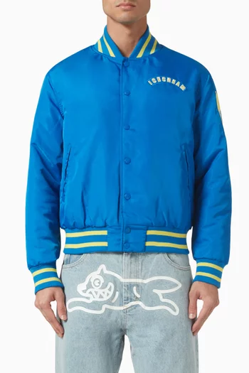 Varsity Jacket in Satin