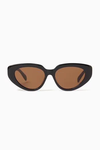 Oval Sunglasses in Acetate