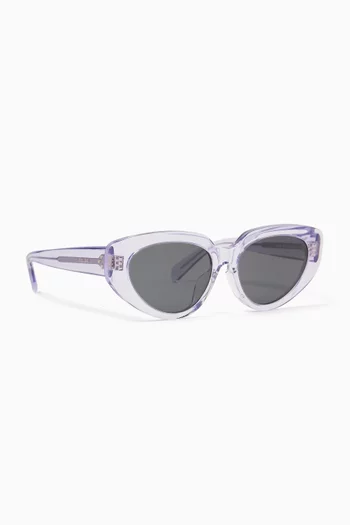 Oval Sunglasses in Acetate