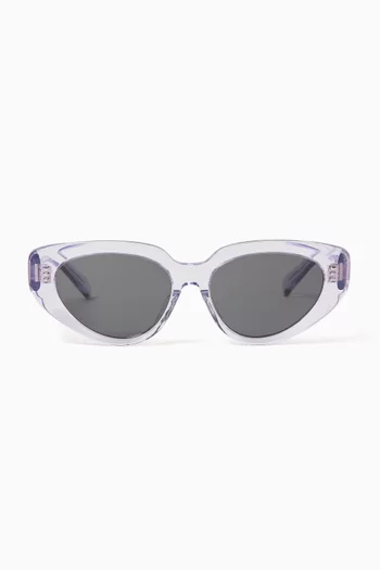 Oval Sunglasses in Acetate