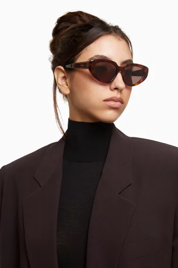 Oval Sunglasses in Acetate