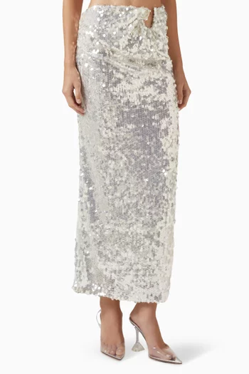 Opaline Sequin-embellished Maxi Skirt