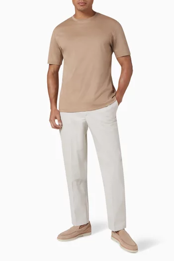 T-shirt in Mercerised Cotton