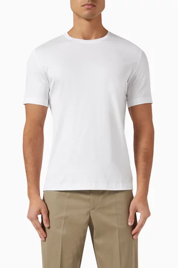 T-shirt in Mercerised Cotton