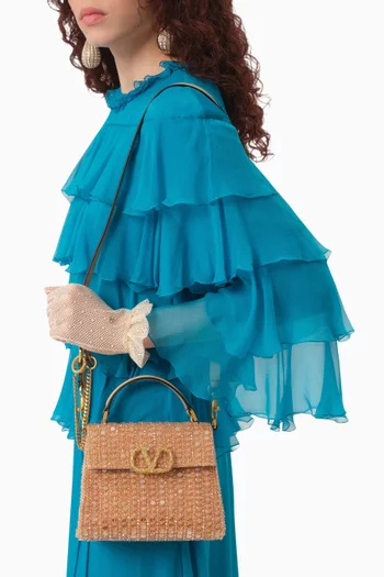 Mini VSLING Embroidered Top-handle Bag