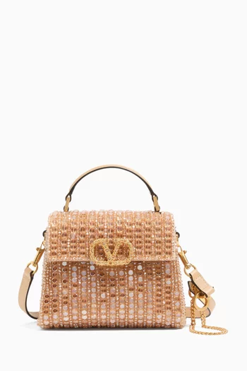 Mini VSLING Embroidered Top-handle Bag