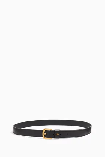 VLogo Signature Belt in Leather