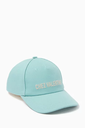 Chez Valentino Baseball Cap in Cotton