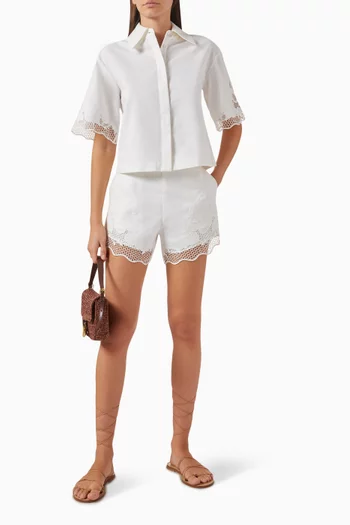 Daphne Boxy Shirt in Linen-blend