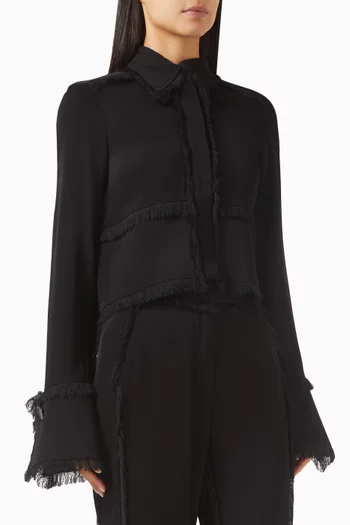 Emmie Fringe Shirt in Viscose