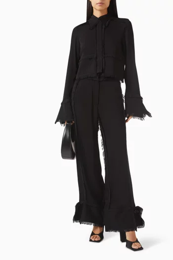 Theodor Wide-leg Pants in Viscose