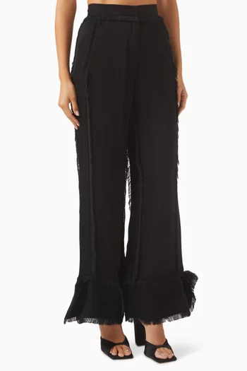 Theodor Wide-leg Pants in Viscose