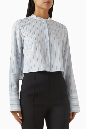 Alexi Classic Stripe Shirt in Cotton-blend