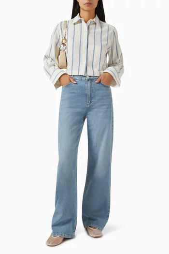 Issa Striped Shirt in Cotton