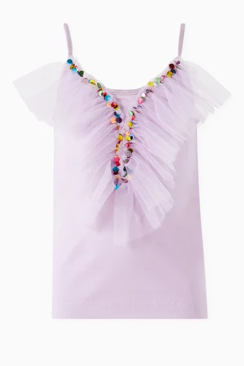 Glitter Dots Top in Cotton