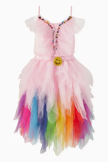 Colour Swirl Skirt in Tulle