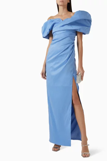 Gia Gown in Stretch Crepe