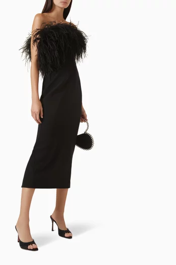 Link Midi Dress in Stretch Crepe