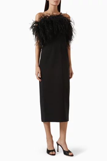 Link Midi Dress in Stretch Crepe