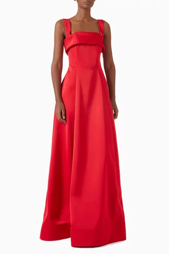 Sera A-line Gown in Satin