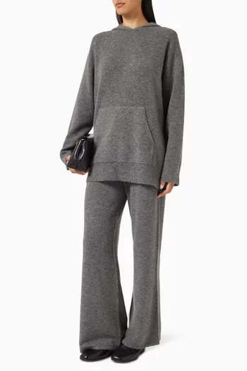 Knit Hoodie in Merino Wool Blend