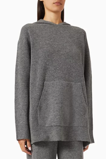 Knit Hoodie in Merino Wool Blend