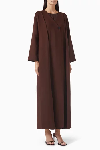 طقم عباية كريب