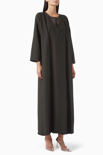 طقم عباية كريب