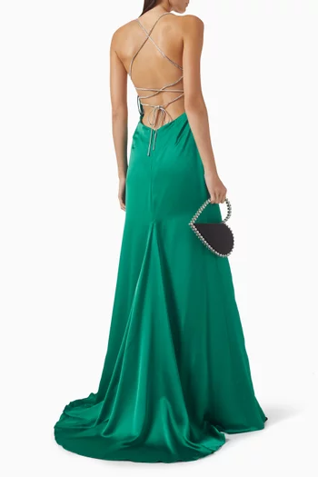Yoselin Gown in Silk Satin