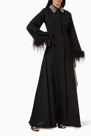 Perfete Elbise Shirt Gown in Crepe