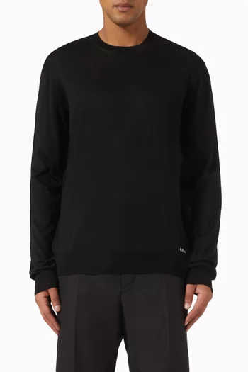 Crewneck Sweater in Silk Knit