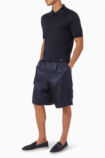 Polo Shirt in Silk-knit