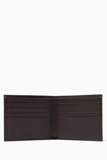 Logo-applique Bifold Wallet in Suede and Re-Nylon