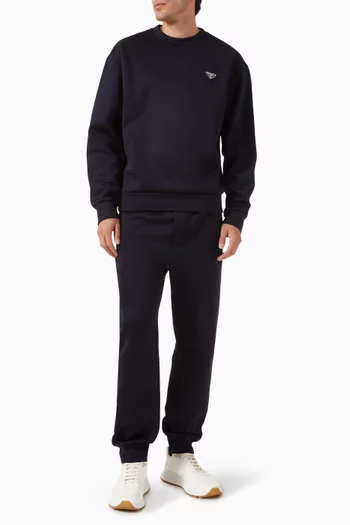 Logo Sweatshirt in Technical Cotton