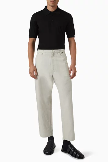 Loose Pants in Chambray