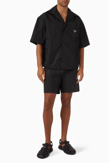 Triangle Logo Swim Shorts in Re-Nylon