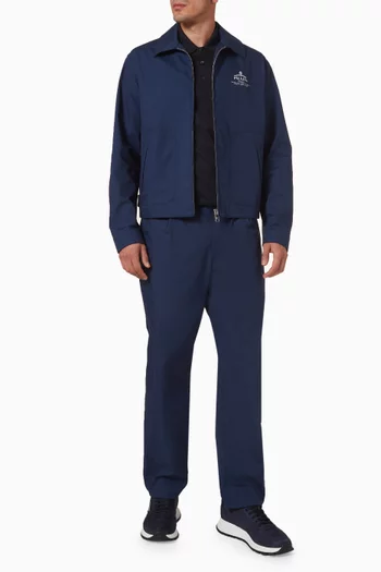 Logo-print Jacket in Cotton-blend