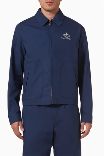 Logo-print Jacket in Cotton-blend